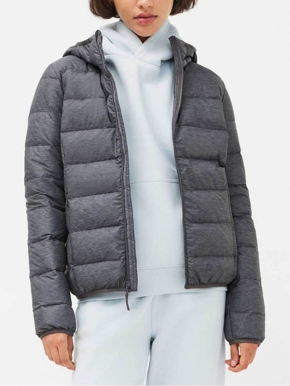Aritzia Tna The Little Puff Packable Jacket Grey